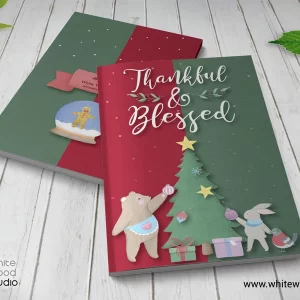 Thankful and Blessed: Beautiful Lined Christmas Notebook to Keep the Christmas Spirit