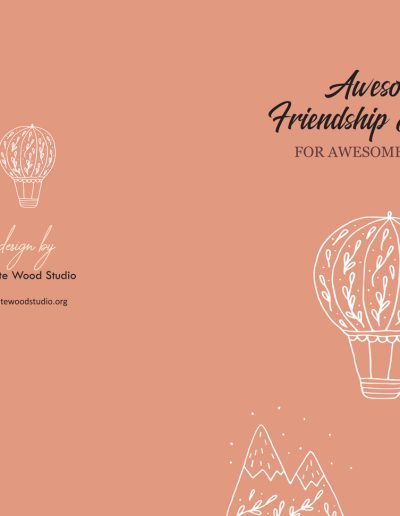 Awesome Friendship Journal For Awesome Friend: Friendship Journal