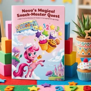 Nova’s Magical Snack-Master Quest: A Math Adventure Workbook for Kids