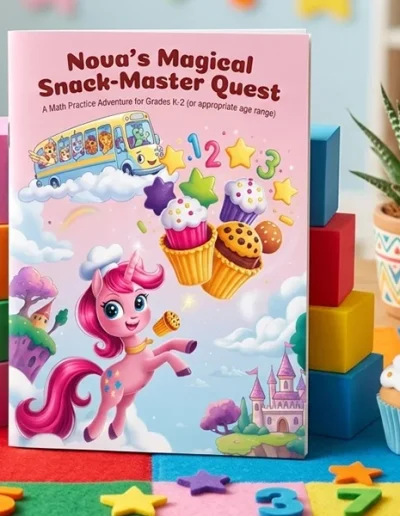 Nova’s Magical Snack-Master Quest: A Math Adventure Workbook for Kids