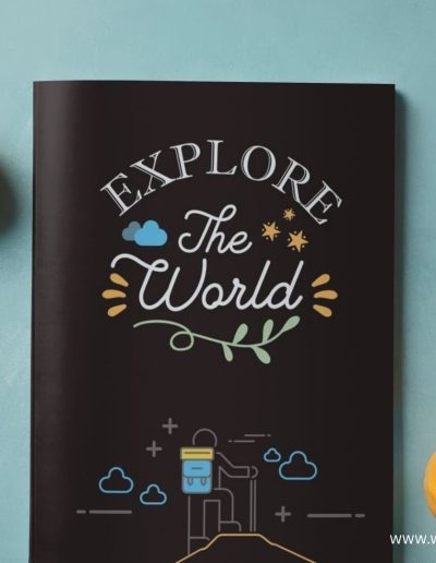 Explore The World Travel Notebook: Road Trip Planner, Travel Journal, Travel Diary or Memory Keepsake