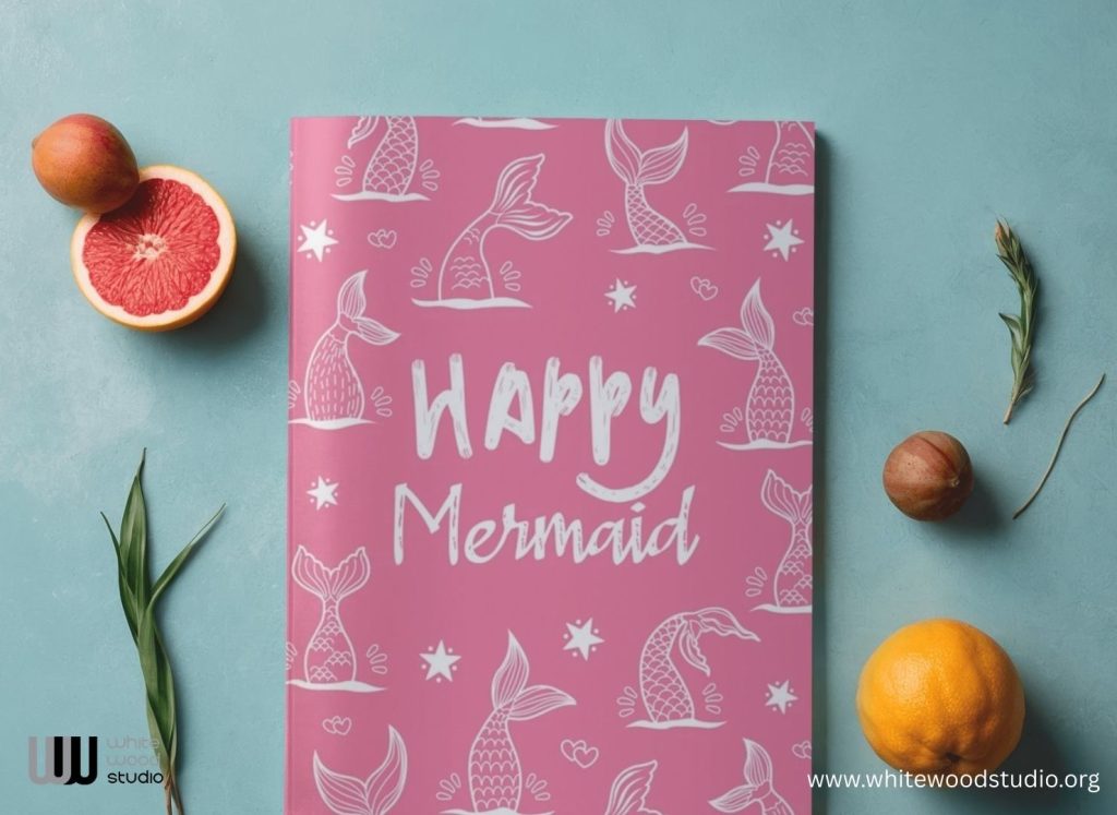 Happy Mermaid Journal Notebook: The little mermaid notebook