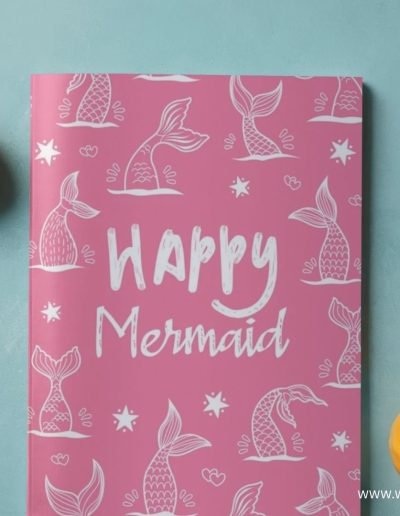 Happy Mermaid Journal Notebook: The little mermaid notebook