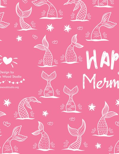 Happy Mermaid Journal Notebook: The little mermaid notebook