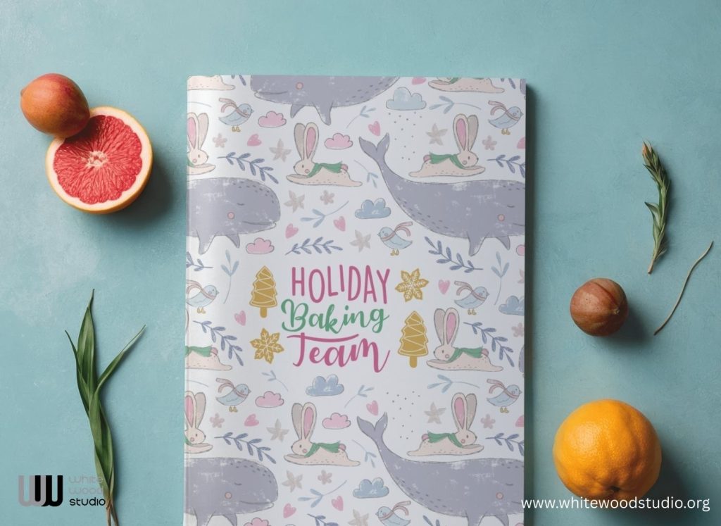 Holiday Baking Team Christmas Planner: Cute and Fun Christmas Planner Illustration