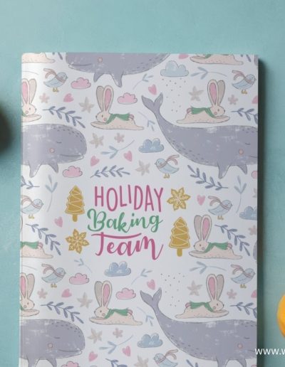 Holiday Baking Team Christmas Planner: Cute and Fun Christmas Planner Illustration