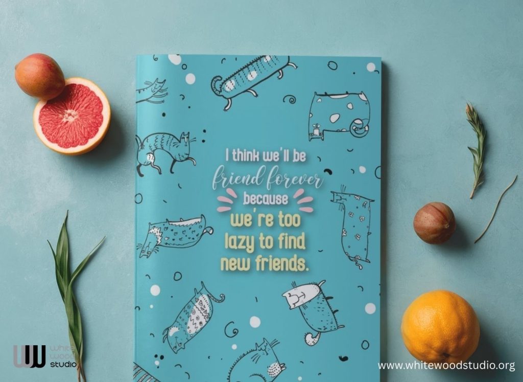 Fun gag friendship Journal quote notebook | friendship Appreciation Gift