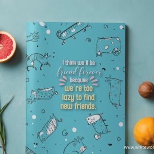 Fun gag friendship Journal quote notebook | friendship Appreciation Gift