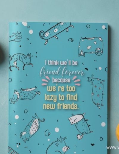 Fun gag friendship Journal quote notebook | friendship Appreciation Gift