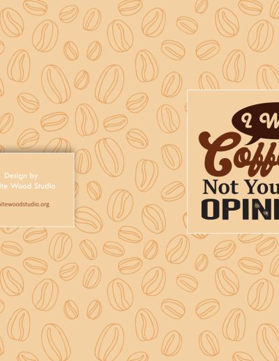 I Want Coffee Not Your Opinion Notebook Journal: A Fun Coffee Lovers Organizer Notebook Journal