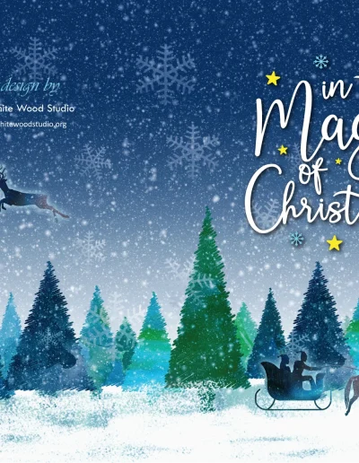 In the Magic of Christmas-Wonderful Magical Illustration Christmas Planner Organizer