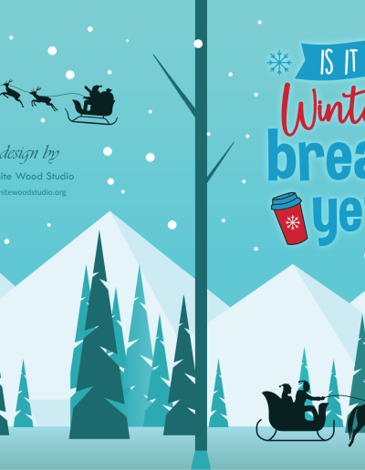 Is It Winter Break Yet Christmas Planner: Beautiful Illustration Christmas Planner