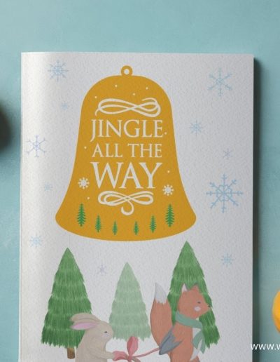 Jingle All The Way: Christmas notebook lined journal