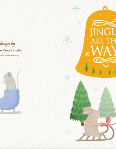 Jingle All The Way-Christmas notebook lined journal