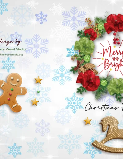 Merry and Bright Christmas Planner-Beautiful and Sweet Christmas Planner Organizer