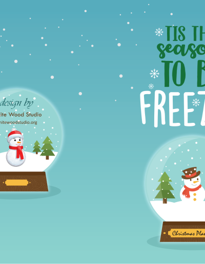 Tis The Season To be Freezin Christmas Planner: Wonderful Freezin Christmas Planner Organizer