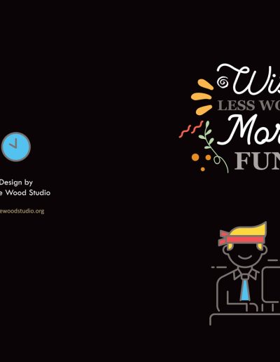 Wish Less Work, More Fun White Lined Notebook: Fun Lined Notebook for Men