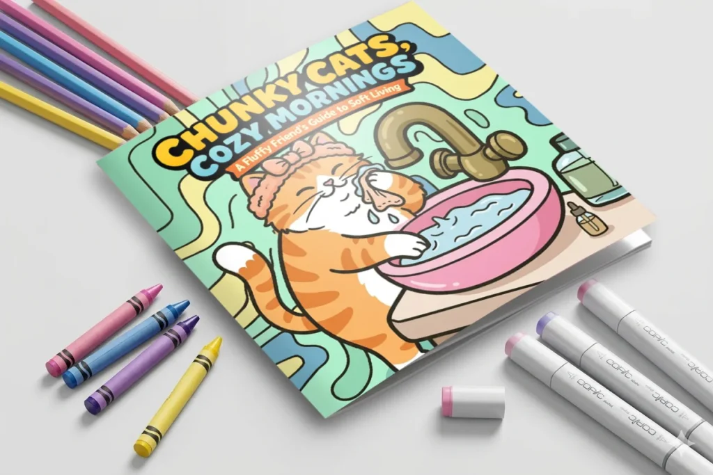Chunky Cat: The Ritual of Cozy Mornings: A Bold and Easy Coloring Book