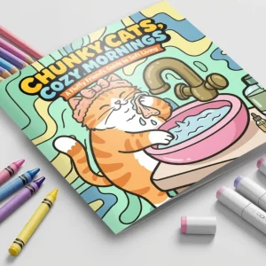 Chunky Cat: The Ritual of Cozy Mornings: A Bold and Easy Coloring Book